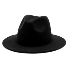 Load image into Gallery viewer, All Black Unisex Fedora Hat
