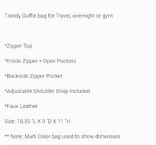 Load image into Gallery viewer, Black &amp; White Graffiti Duffle Bag
