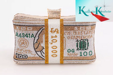 將圖片載入圖庫檢視器 STUFFED MONEY BAG CLUTCHES 3 COLORS AVAILABLE
