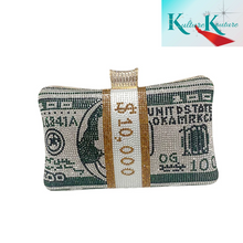 將圖片載入圖庫檢視器 STUFFED MONEY BAG CLUTCHES 3 COLORS AVAILABLE
