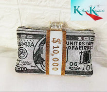 將圖片載入圖庫檢視器 STUFFED MONEY BAG CLUTCHES 3 COLORS AVAILABLE
