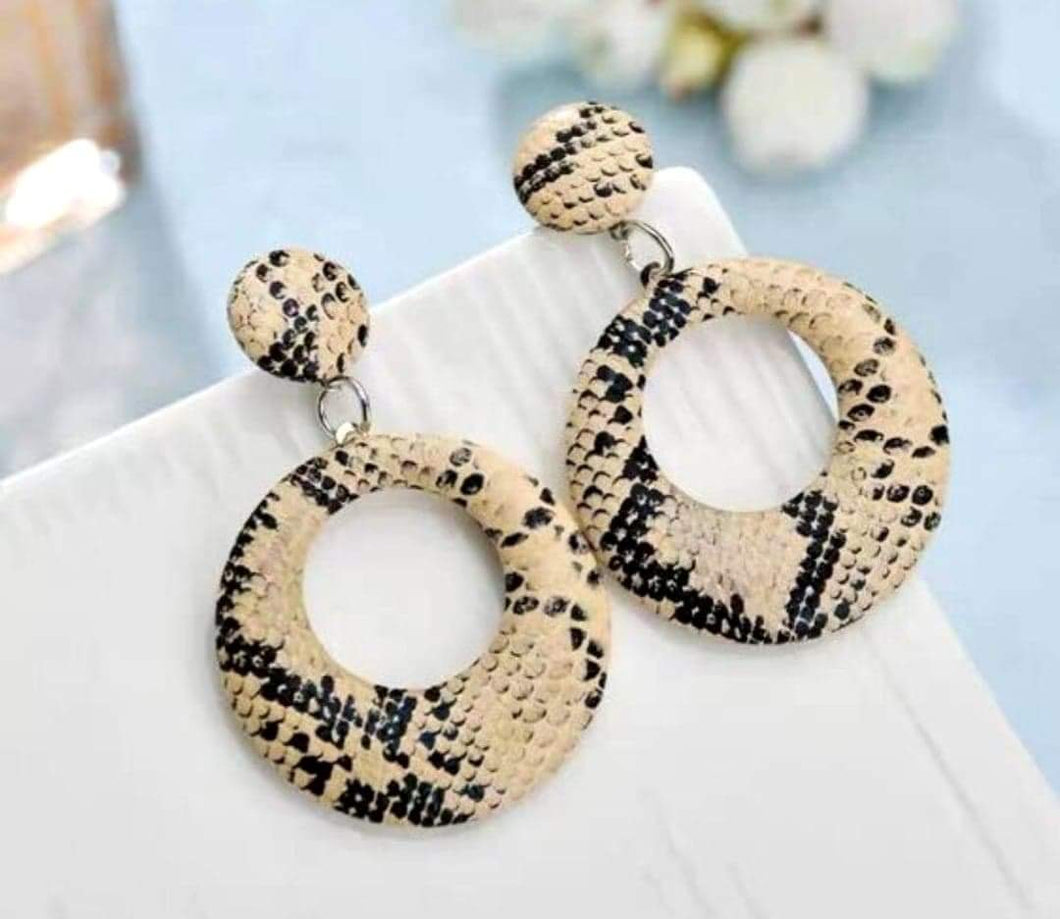 Snakeskin Earrings 2 Colors Available