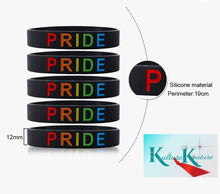 Load image into Gallery viewer, BLACK PRIDE WRISTBANDS
