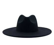 將圖片載入圖庫檢視器 BLACK AND RED WIDE BRIM FEDORA HAT
