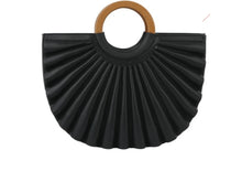 將圖片載入圖庫檢視器 Fan Me Wooden Handle Purse FIVE Colors Available
