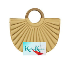 將圖片載入圖庫檢視器 Fan Me Wooden Handle Purse FIVE Colors Available
