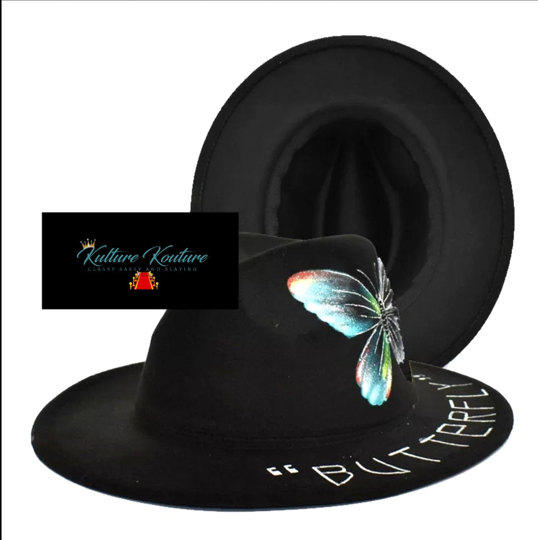 Fly Like A Butterfly Unisex Fedora Hat